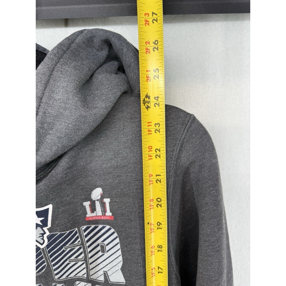 Fanatics Gray New England Patriots Super Bowl LI Champions Hoodie Size Medium - Picture 5 of 6